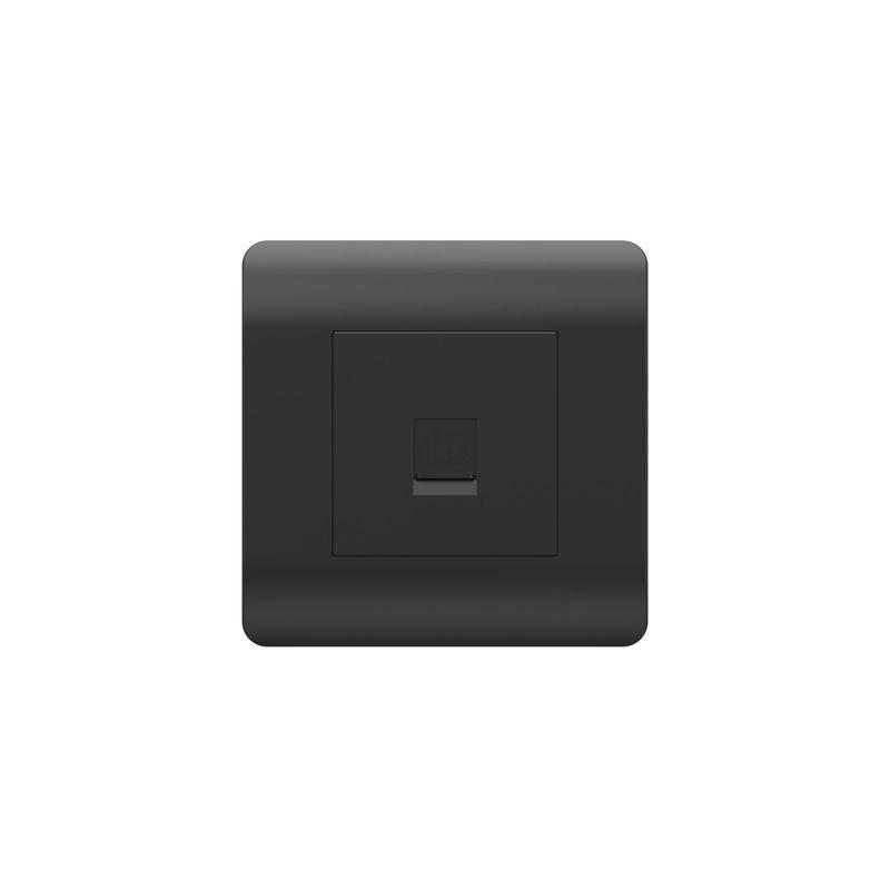 Розетка компьютерная 1-м NEW3-E RJ45 черн. CHINT 431490 (1 шт.)