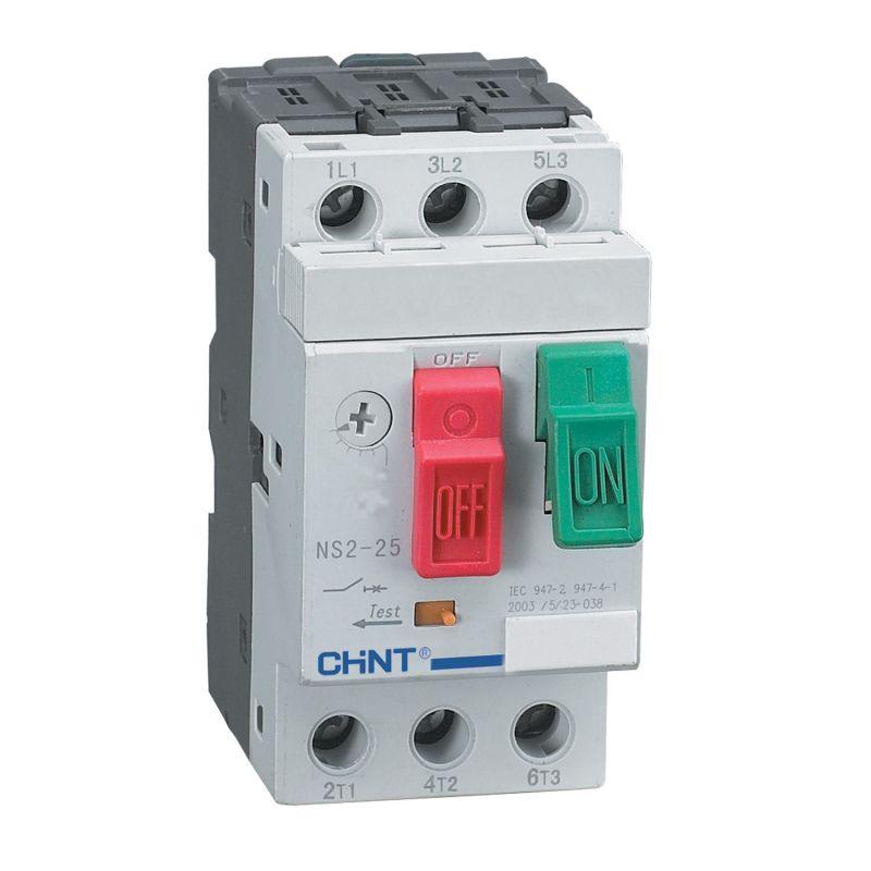 Выключатель автоматический для защиты двигателя 20-25А NS2-25 (R) CHINT 495085 (1 шт.)