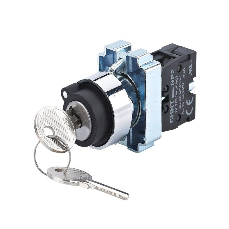 Переключатель NP2-BG41 2 полож. с возвратом 1НО IP40 CHINT 573767 (1 шт.)