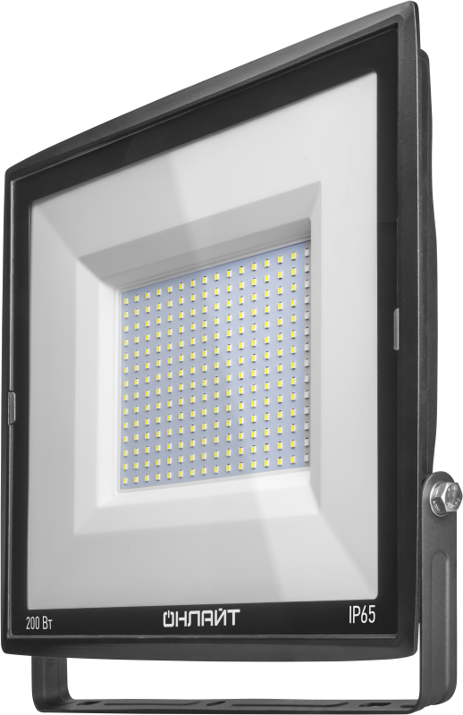 Прожектор светодиодный 14 345 OFL-200-6.5K-BL-IP65-LED 200Вт 6500К IP65 18000лм черн. ОНЛАЙТ 14345 (1 шт.)