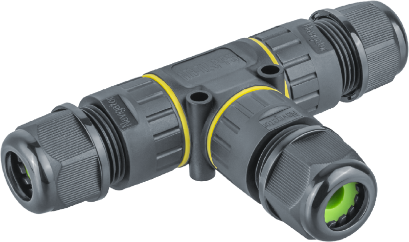 Коннектор кабельный T-образный 82 836 NTB-T02-3P-IP68 3PIN Navigator 82836 (1 шт.)