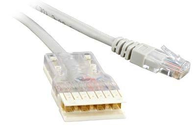 Патч-корд кат.5E 110-RJ45 4 пары PC-110-RJ45-4P-C5e-2M-LSZH-GY LSZH 2м сер. Hyperline 229904 (1 шт.)