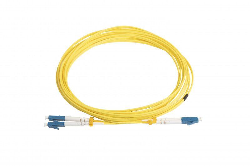 Патч-корд FC-D2-9-LC/UR-LC/UR-H-5M-LSZH-YL (FC-9-LC-LC-UPC-5M) вол.-опт. SM 9/125 (OS2) LC/UPC-LC/UPC duplex LSZH 5м Hyperline 28077 (1 шт.)