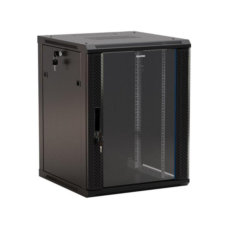 Шкаф настенный TWB-0645-GP-RAL9004 Hyperline 395300 (1 шт.)