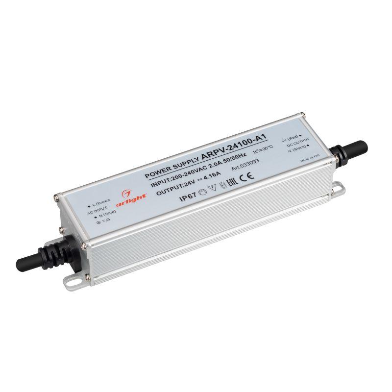 Блок питания ARPV-24100-A1 24В 4.16А 100Вт IP67 метал. 3 года Arlight 033093 (1 шт.)