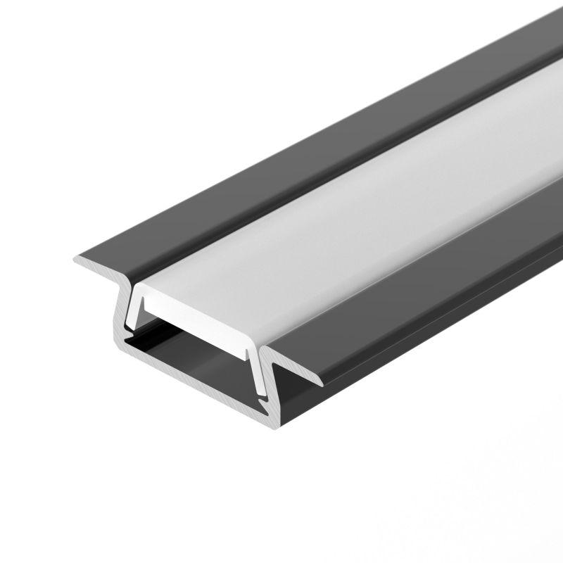 Профиль MIC-FS-2000 ANOD BLACK L2000 без экрана алюм. Arlight 040019 (1 шт.)