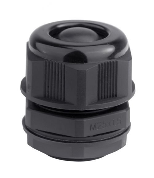 Ввод кабельный M25 с мембраной для кабеля d13-18мм IP68 черн. DKC 53M2518 (1 шт.)