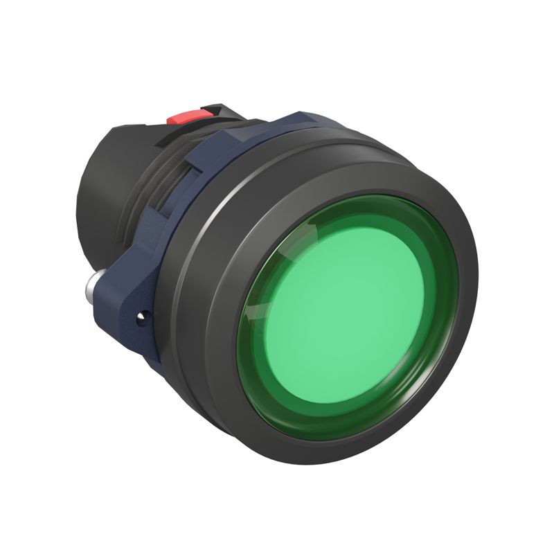 Головка кнопки плоская прозрачная с фиксацией зел. DKC M22P-FLLGP (1 шт.)