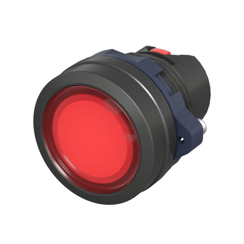 Головка кнопки плоская прозрачная без фиксации красн. DKC M22P-FMLRP (1 шт.)