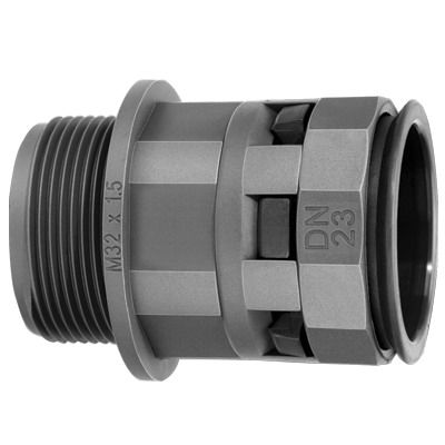 Переходник труба-коробка DN 29мм М32х1.5 полиамид черн. IP66 DKC PAM29M32N (1 шт.)