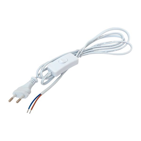 Шнур для бра с выключателем 2м 2х0.5кв.мм EKF ASB-610 (1 шт.)