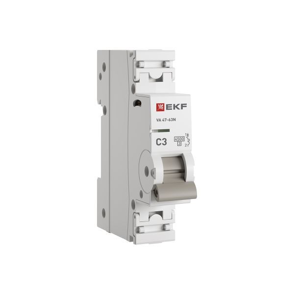 Выключатель автоматический 1п C 3А 4.5кА ВА 47-63N PROxima EKF M634103C (1 шт.)