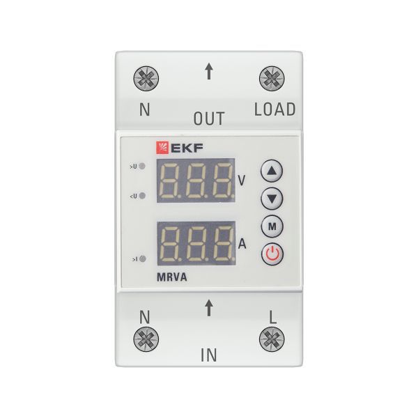 Реле напряжения и тока с дисплеем MRVA 40А PROxima EKF MRVA-40A (1 шт.)