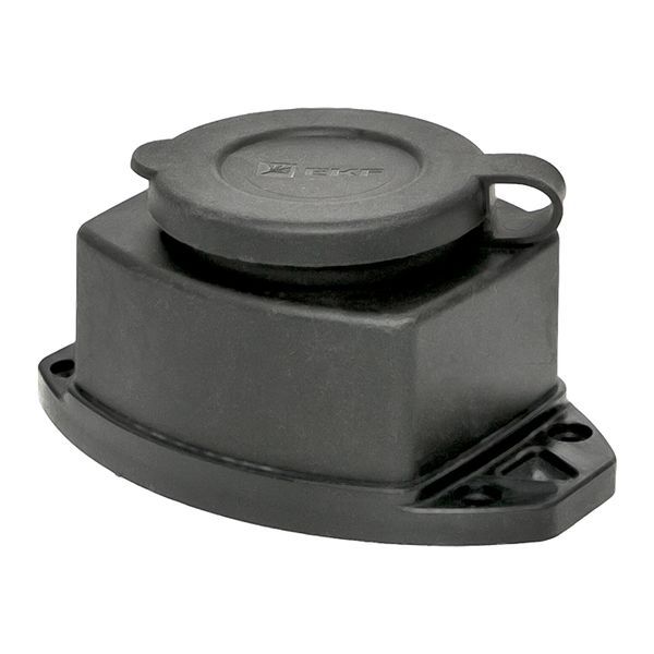 Розетка настенная 16А IP44 230В 2P+PE с защ. крышкой каучук Basic EKF RPS-014-16-230-44 (1 шт.)