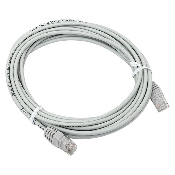 Патч-корд кат.5E UTP неэкранир. PVC 1Гбит/с 5м сер. TERACOM EKF TRC-5EUTP-PVC-5M-GY (1 шт.)