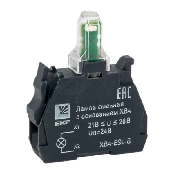 Лампа сменная с основанием XB4 зел. 24В PROxima EKF XB4-ESL-G (1 шт.)