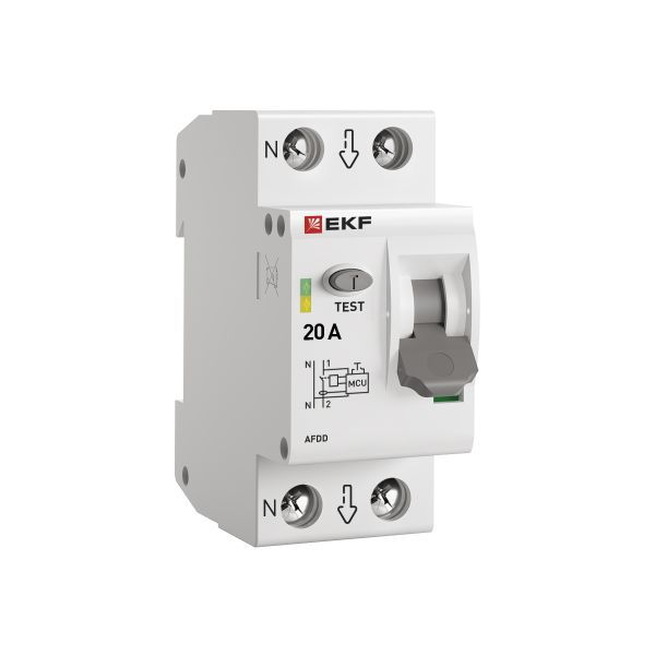 Устройство защиты от дугового пробоя (УЗДП) 1P+N 20А PROxima EKF afdd-2-20-pro (1 шт.)