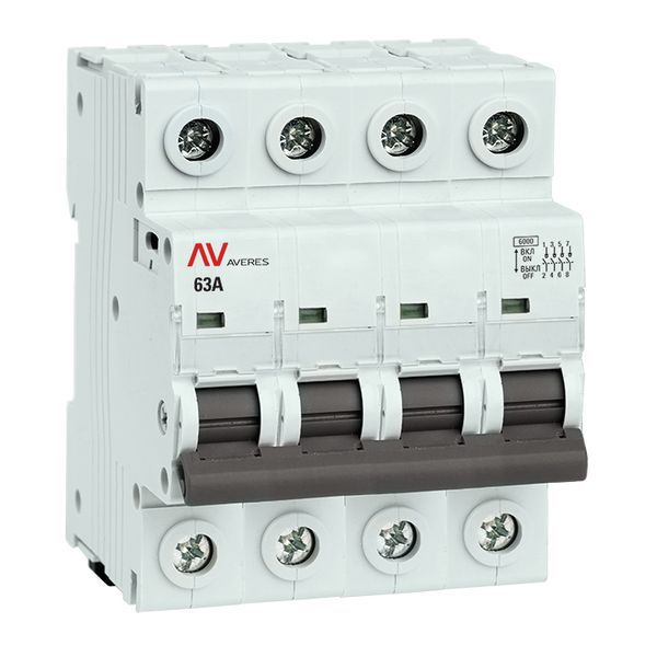 Выключатель нагрузки 4п 63A AVN AVERES EKF avn-4-63-av (1 шт.)