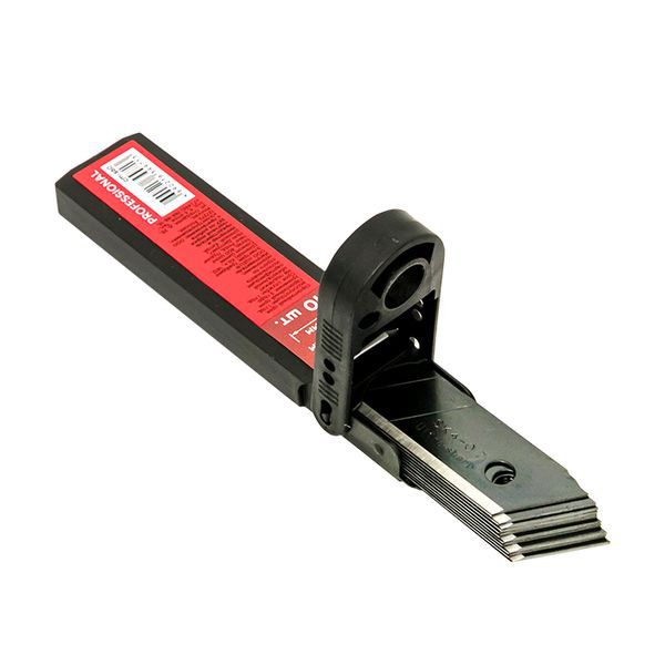 Набор сменных лезвий 18мм СМ-60 (10шт вороненные SK4 13 сегментов) Professional EKF cm-s60 (1 шт.)