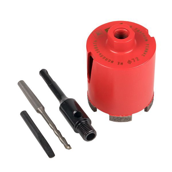Коронка алмазная DCH-72 Laser M16 SDS-Plus Expert EKF dch-72-m16 (1 шт.)