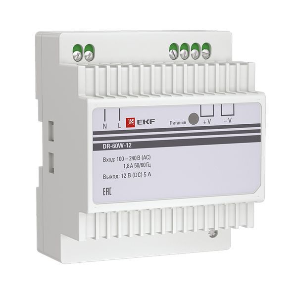 Блок питания 12В DR-60W-12 PROxima EKF dr-60w-12 (1 шт.)