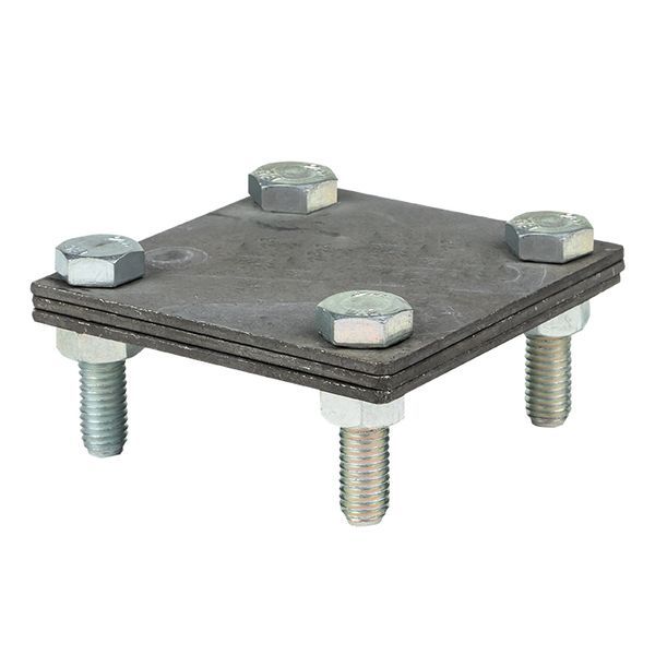 Зажим полоса 40 - полоса 40 (3 пластины 70х70мм) HZ PROxima EKF lp-g3105 (1 шт.)