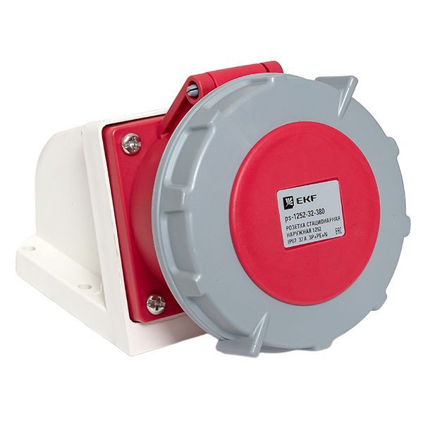 Розетка стационарная наружная 1252 3Р+РЕ+N 32А 380В IP67 PROxima EKF ps-1252-32-380 (1 шт.)
