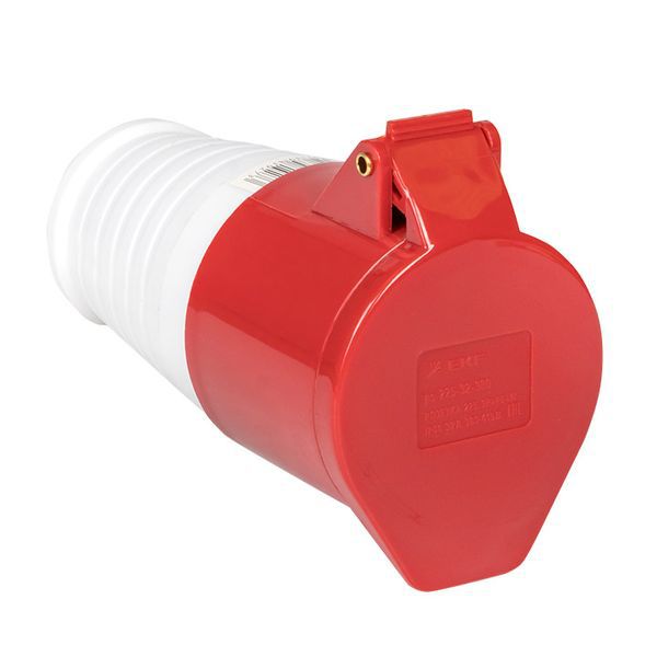Розетка кабельная 32А 380В 3P+РЕ IP44 (224) EKF ps-224-32-380 (1 шт.)