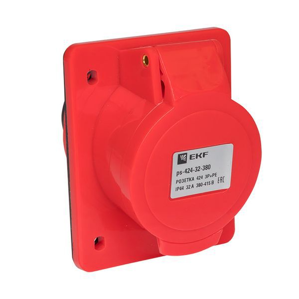 Розетка скрыт. уст. 32А 380В 3P+E IP44 (424) EKF ps-424-32-380 (1 шт.)