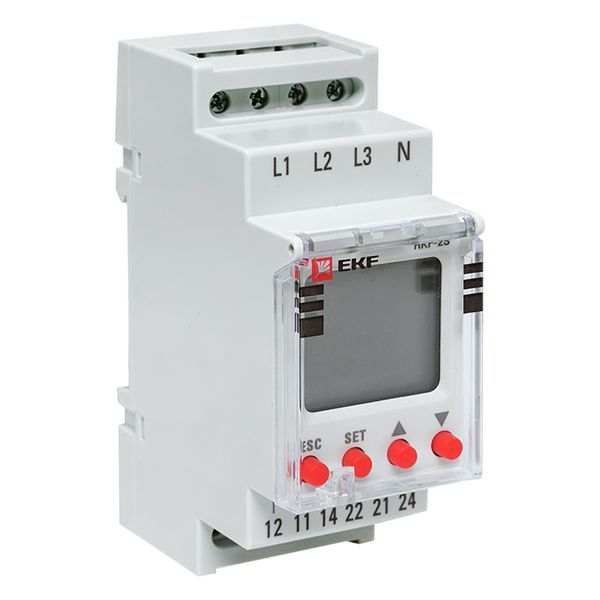 Реле контроля фаз с LCD дисплеем RKF-2S (с нейтралью) EKF rkf-2s (1 шт.)