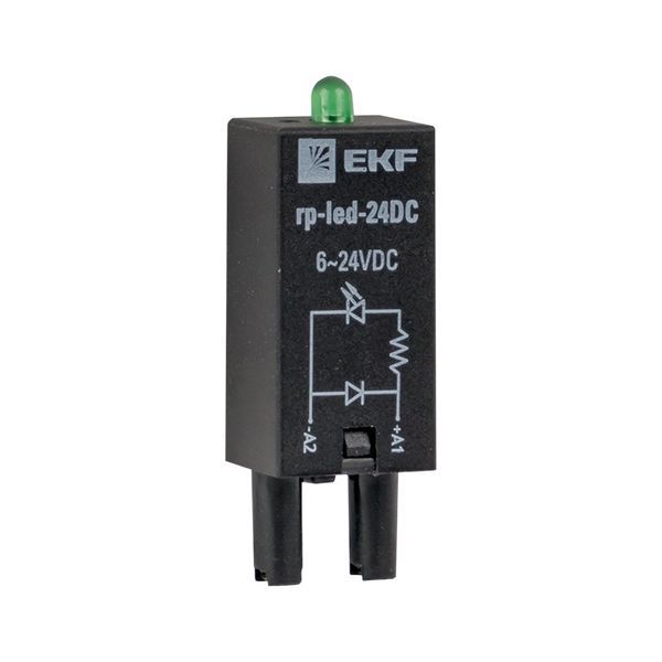Модуль светодиодный 24 VDC для промежуточных реле RP AVERES EKF rp-led-24DC (1 шт.)