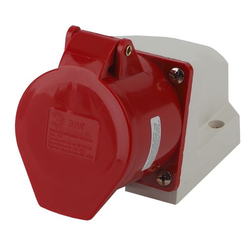 Розетка стационарная наружная 125 3Р+РЕ+N 32А 380В IP44 R(OUT)-32-3P-PE-N-IP44 ЭРА Б0032879 (1 шт.)