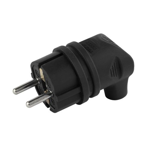 Вилка каучуковая с заземл. 90град 16А IP44 черн. V9-B-IP44 ЭРА Б0044542 (1 шт.)