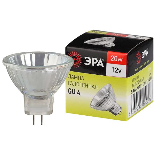 Лампа галогенная GU4-MR11-20W-12V-30Cl ЭРА C0027361 (1 шт.)