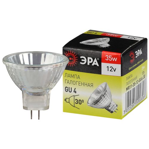 Лампа галогенная GU4-MR11-35W-12V-30Cl ЭРА C0027362 (1 шт.)