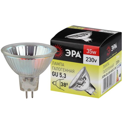 Лампа галогенная GU5.3-JCDR (MR16) -35W-230V-Cl ЭРА C0027363 (1 шт.)