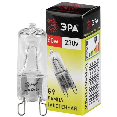 Лампа галогенная G9-JCD-60-230V-Cl 60Вт капсула G9 230В Эра C0027370 (1 шт.)