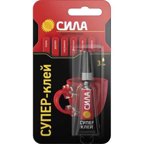 Супер-клей сверхпрочный 3г SBL1-3 BL-1 (блист.) СИЛА C0039198 (1 шт.)