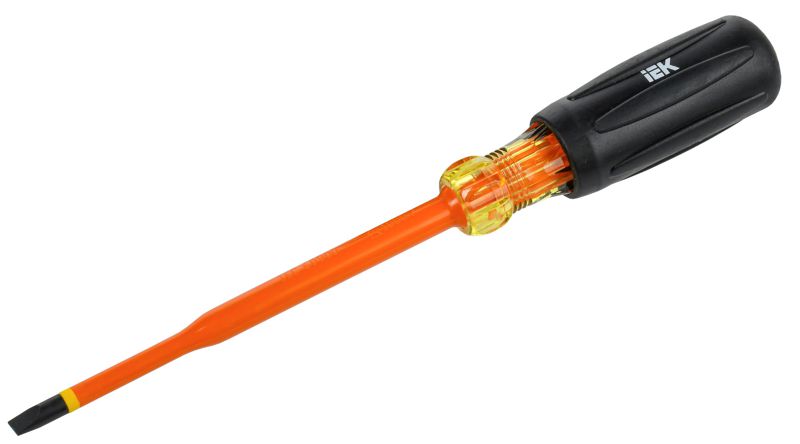 Отвертка диэлектрическая SLIM SL5.5х125 Т3 ARMA2L 5 IEK A2L5-SC31-T3-SL-55-125 (1 шт.)
