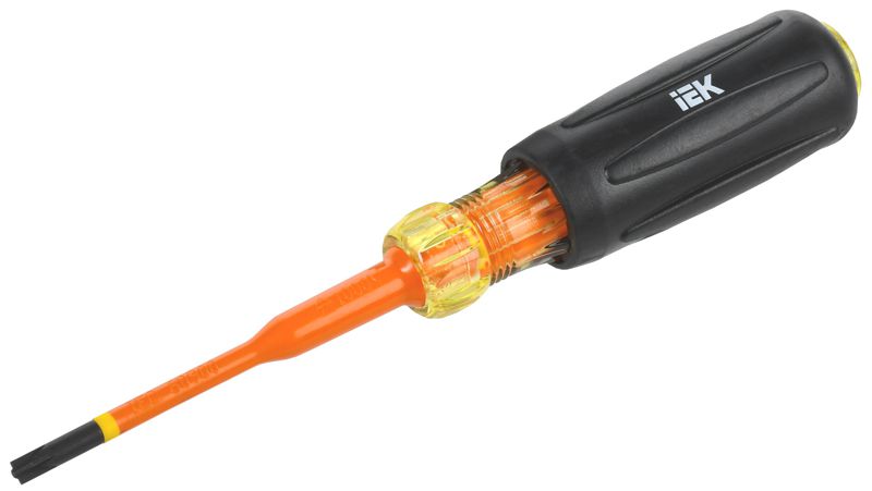 Отвертка диэлектрическая SLIM PZ/SL1х80 Т3 ARMA2L 5 IEK A2L5-SC31-T3-ZS-10-080 (1 шт.)