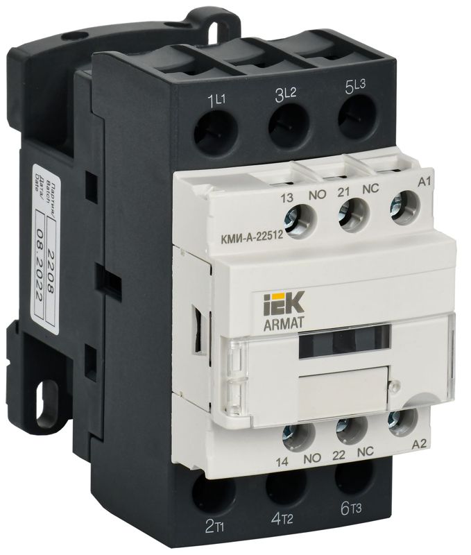 Контактор КМИ-А-22512 LC1D 25А кат. 24В AC 1НО+1НЗ AC-3 IEK AR-ACC-21-025-024-11 (1 шт.)