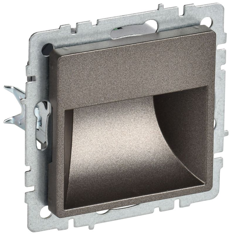Подсветка светодиодная BRITE встраив. ПЛ20-БрТБ механизм бронза IEK BR-FL20-K45 (1 шт.)