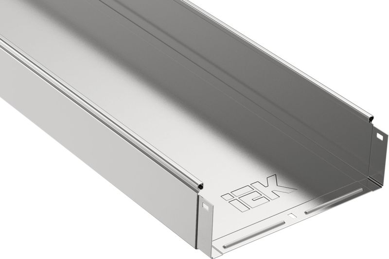 Лоток листовой неперфорир. 300х100 L3000 сталь 1мм IEK CLN10-100-300-3 (1 шт.)