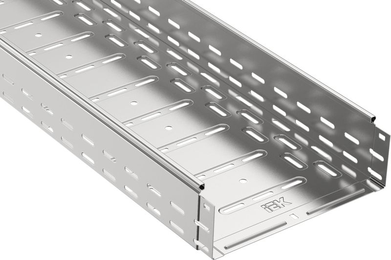 Лоток листовой перфорир. 300х100 L3000 сталь 1мм IEK CLP10-100-300-3 (1 шт.)