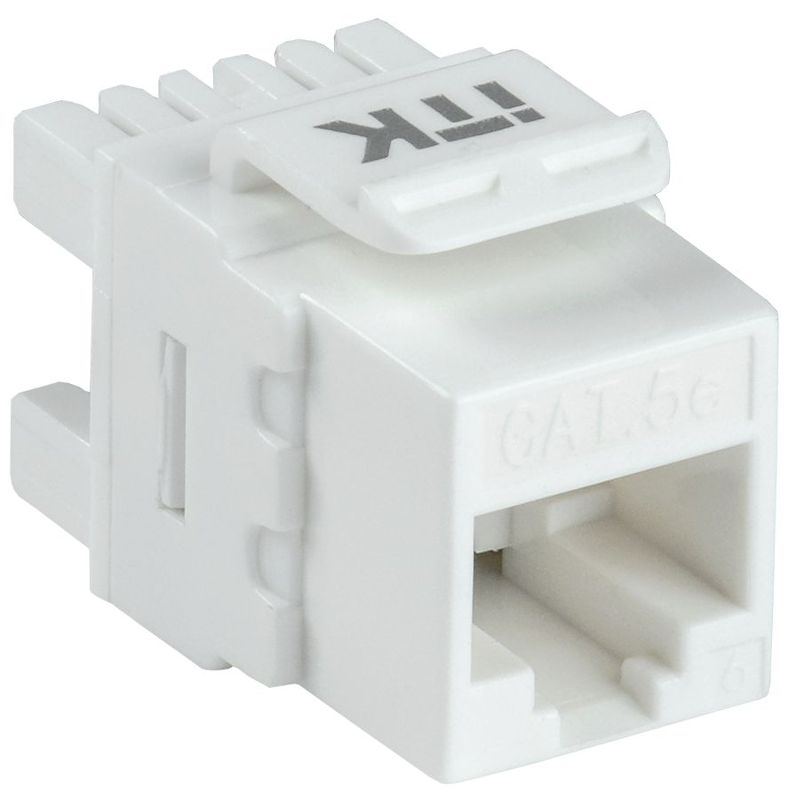 Модуль Keystone Jack кат.5E UTP 110 IDC 180град. ITK CS1-1C5EU-12 (1 шт.)