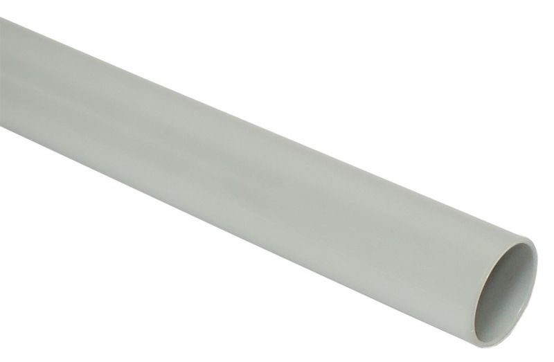 Труба гладкая ПВХ жесткая d40мм сер. (дл.3м) IEK CTR10-040-K41-024I (1 шт.)