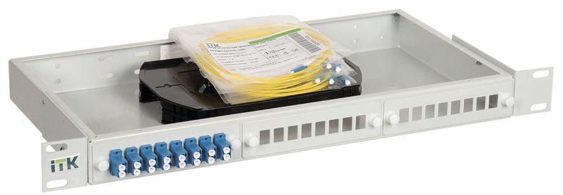 Кросс укомплектованный 1U SC (Simplex) 16 портов (OS2) ITK FOBX24-1U-16SCUS09 (1 шт.)