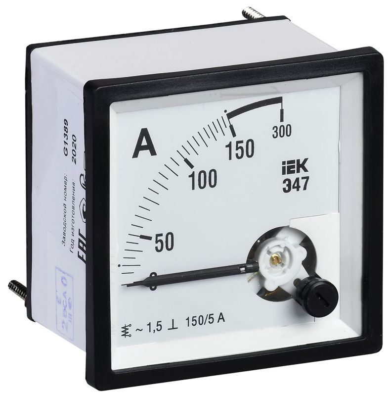 Амперметр Э47 72х72мм 150/5А кл. точн. 1.5 IEK IPA10-6-0150-E (1 шт.)