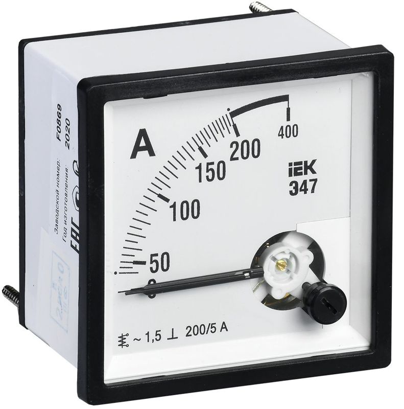 Амперметр Э47 72х72мм 200/5А кл. точн. 1.5 IEK IPA10-6-0200-E (1 шт.)