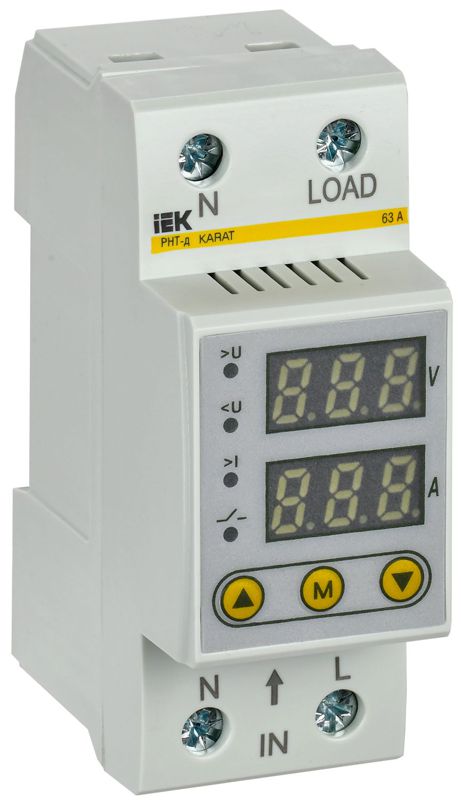 Реле напряжения и тока РНТ-д 1ф 36мм 63А KARAT IEK IVC21-1-63 (1 шт.)